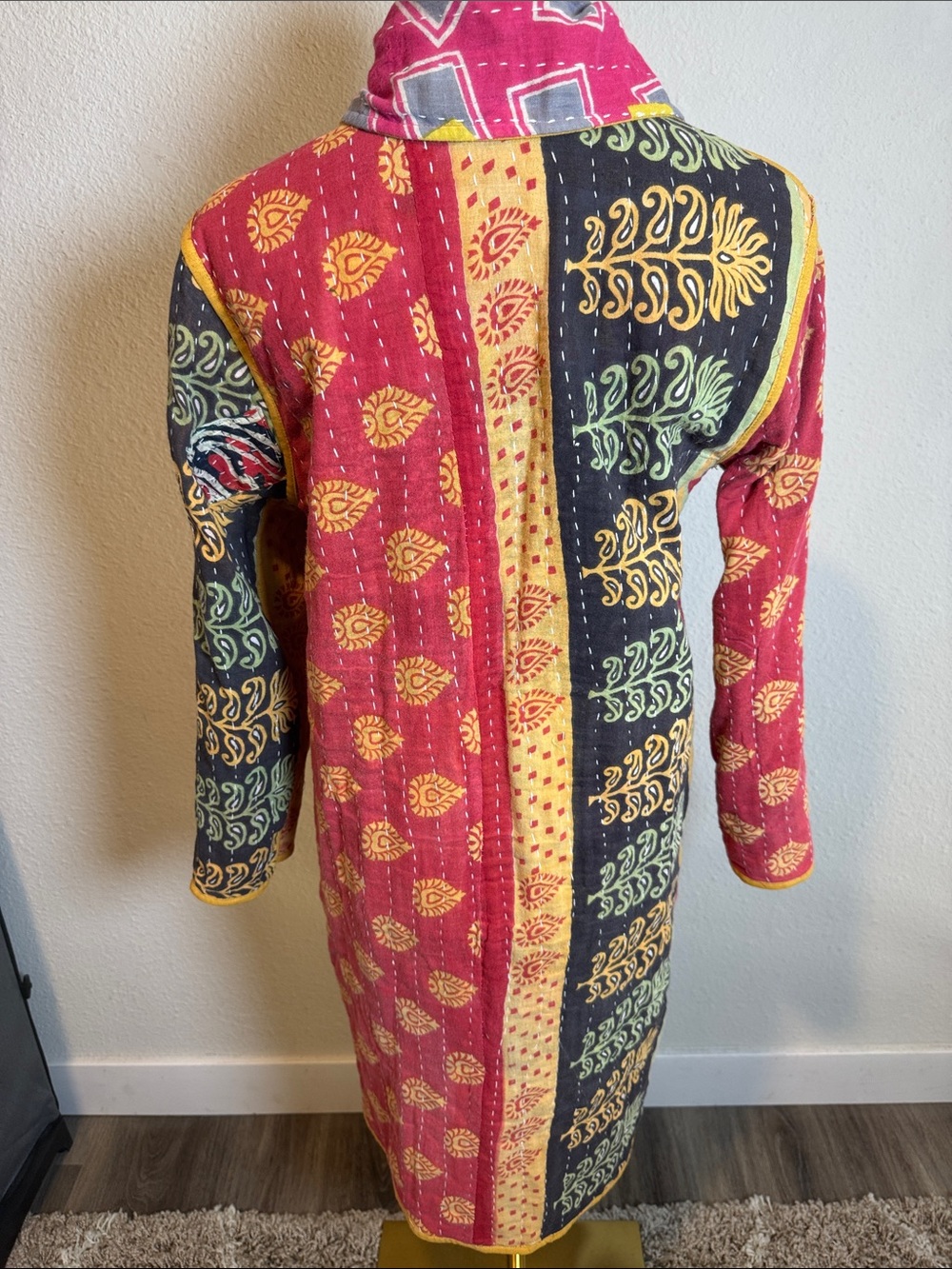 NWOT Boho Kantha Patchwork Jacket size Medium - Picture 6 of 13